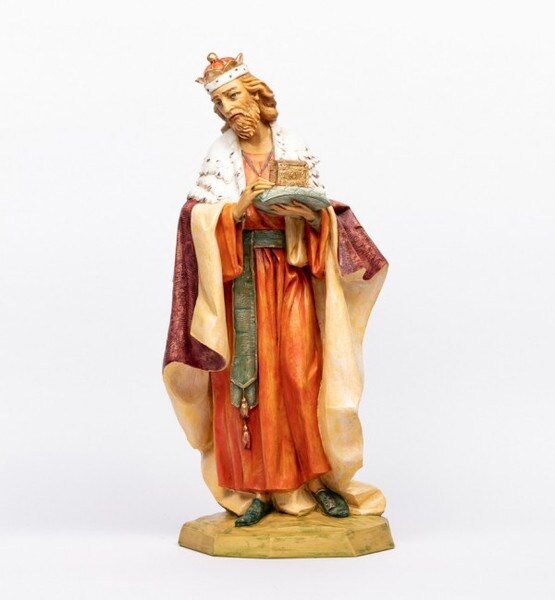 Saint Melchior Three Wise Men Gift of Gold Statues Sculptures Fontanini
